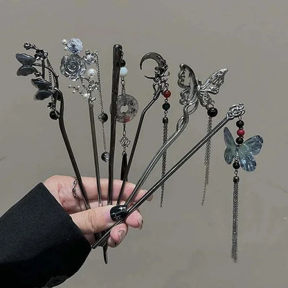 Butterfly Flower Hair Stick for Women