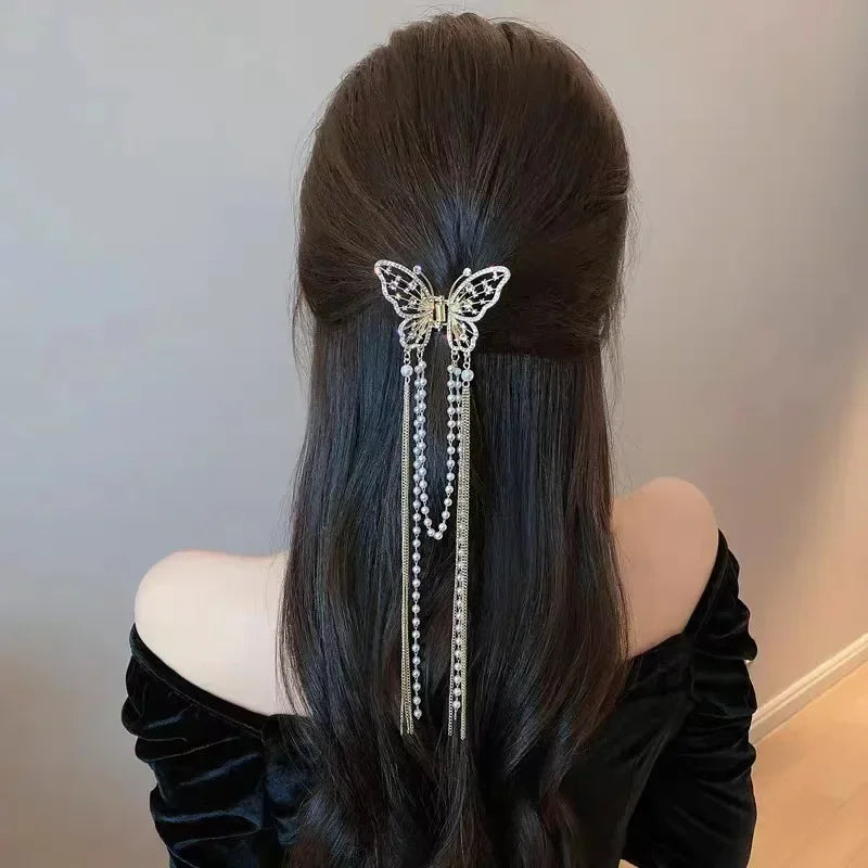 Tassel Butterfly Women's Hair Clip