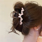 Jelly Heart Cross Hair Claw Clip Non-Slip