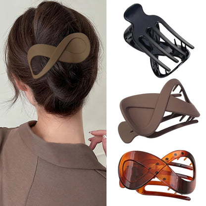 Simple Style Figure-Eight Hair Clip for Women and Girls