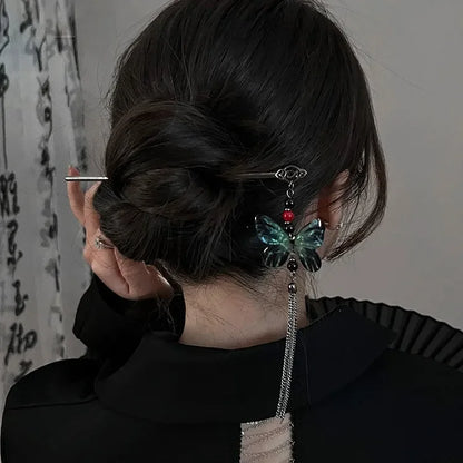 Butterfly Flower Hair Stick for Women