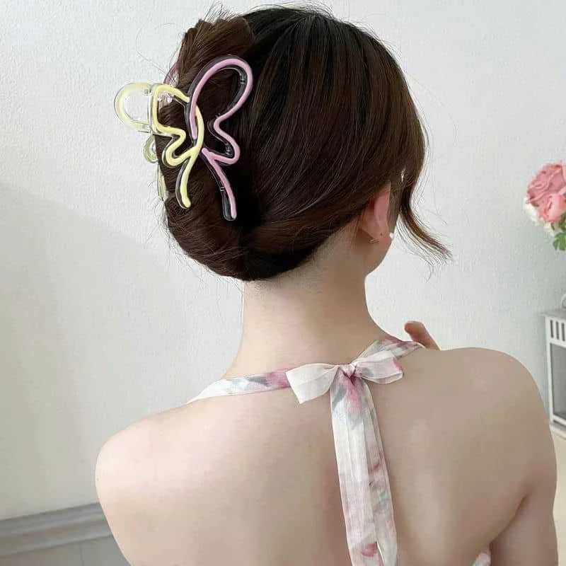 Cute Butterfly Bow Hair Claw Clip