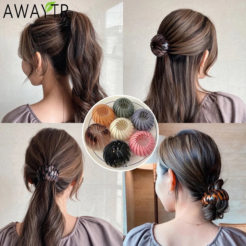 Women's Bun Hair Claw Plastic